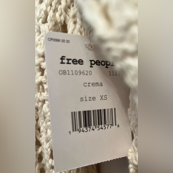 Free People - NWT - Sweet Talker Long Crochet Cardigan in Crema - XS - Picture 4 of 6